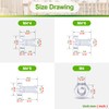 Pzsmocn 120pcs M4*4mm/M4*6mm/M4*8mm PC Transparent Plastic Phillips Round Head Screws