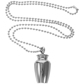 Abaodam Baby Tooth Keepsake Necklace Commemorative Necklace for First Tooth Storage Baby Holder for Milk Teeth Hair Pet Teeth Perfume Oil 0.62 X 0.62 X 1.33 in Pendant