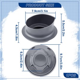 LPZMPZ Measuring Cup Compatible with Vorwerk Thermomix TM5 and TM6 Food Processor, 100 ml Thermomix Accessories, Thermomix Lid with 100 ml and 50 ml Scale for Thermomix Measuring Cup
