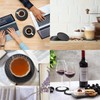 Eccliy 24 Pack Silicone Coasters for Drinks Nonslip Silicone Drink
