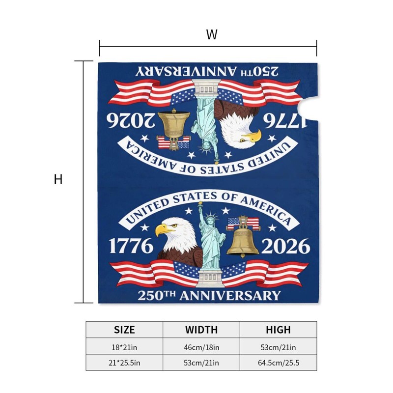 Mount Hour 250 Anniversary USA Mailbox Covers, Patriotic Eagle Magnetic