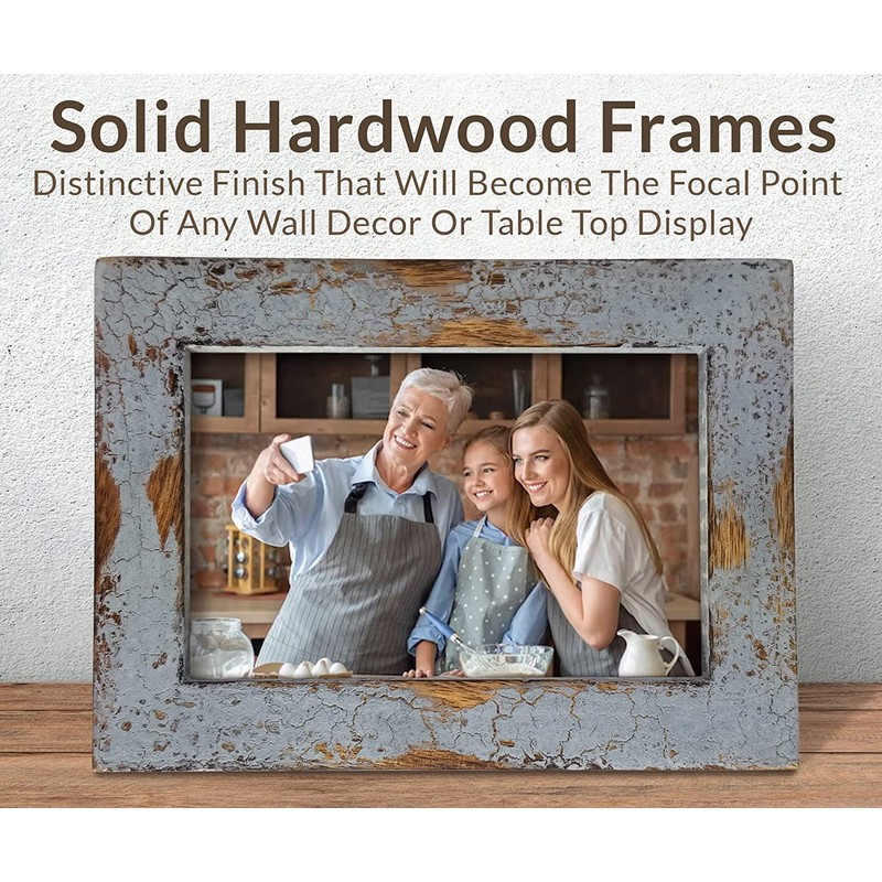 MY VINTAGE FINDS Rustic Farmhouse Photo Frame 5x7 (Grey)