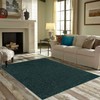 Ambiant Pet Friendly Solid Color Area Rug Forest Green, 1.5'
