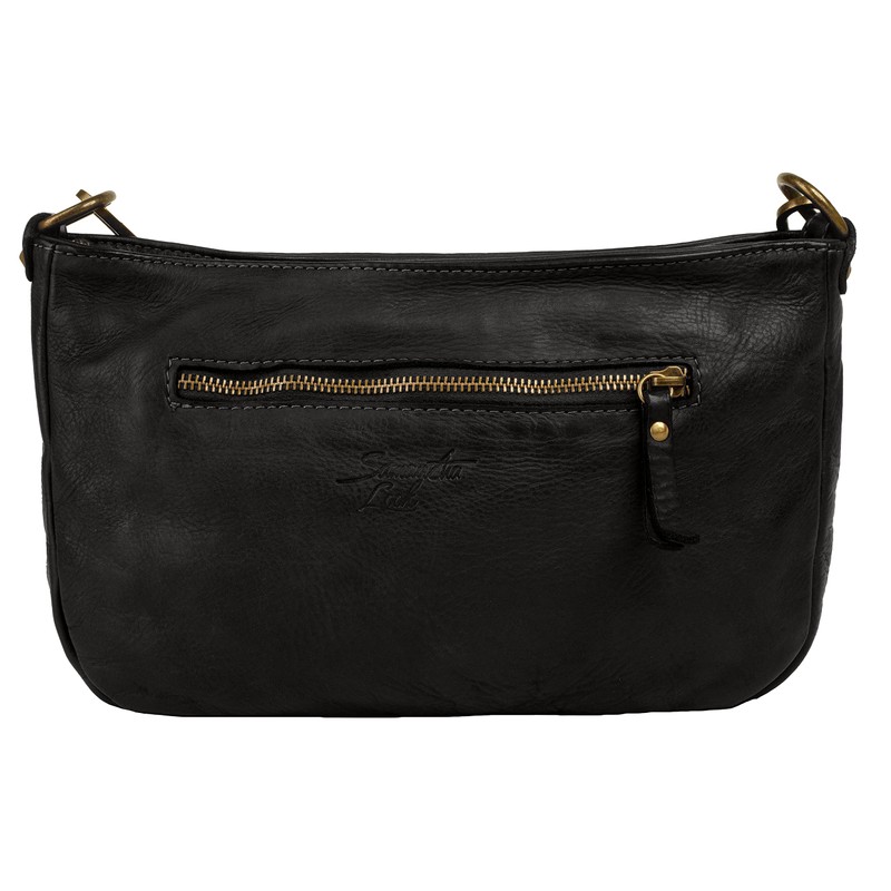 Samantha Look Women's Shoulder Bag Genuine Leather 021381, black