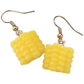 BESPORTBLE 1Pair Earrings for Women Dangle Drop Earrings Comfortable Food Jewelry for Thoughtful present for Mom Girlfriend Teen and Charming Accessories