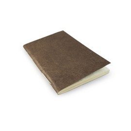 Nepali Companion Notebook with Handmade Paper and Vegetable-Dyed Cover. Made in Nepal (Medium, Dark Walnut)