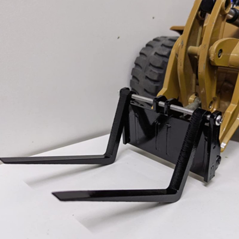 XHSESA RC Metal Forklift Bucket Modified Pallet Fork for Huina