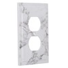 2 Pack - Meedasy Marble Pattern1 Gang Duplex Receptacle Wall