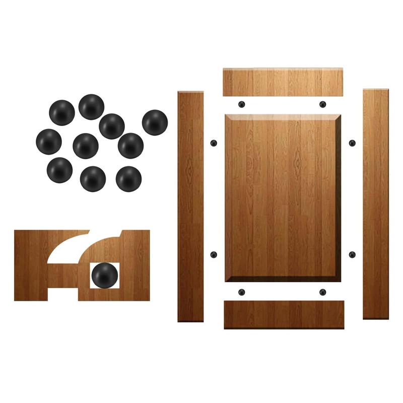 1000 Pcs Raised Panel Cabinet Door Spacers Rubber Ball Spacers