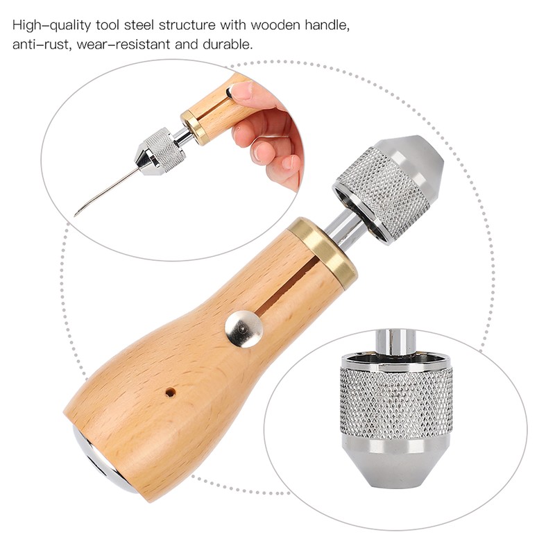 Stitching Awl Kit Non-Slip Handle DIY Leather Fabric Hand Craft