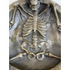 Art Deco Skeleton Skull Ashtray Bar Office Home Decor Bronze