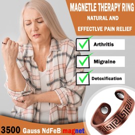 7.5 Inch Vintage Antique Pure Copper Women Men Bracelet Jewelry Magnetic Bracelet Men Gift, Copper