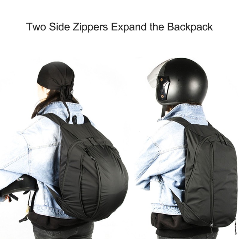 MESOROCK Motorcycle Backpack, Foldable Packable Backpack, Helmet Backpack, Folding Travel