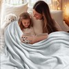Half-Side Plush Throw Blanket – Ultra Soft Lightweight Cozy Blanket