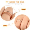 Zonon 114 Pieces/ 6 Sheets Invisible Ring Size Adjuster 6