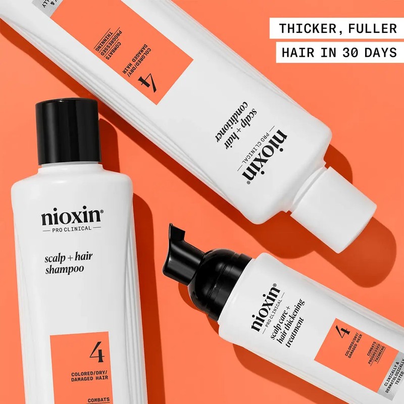 Nioxin Scalp + Hair Thickening System 4 Shampoo + Conditioner