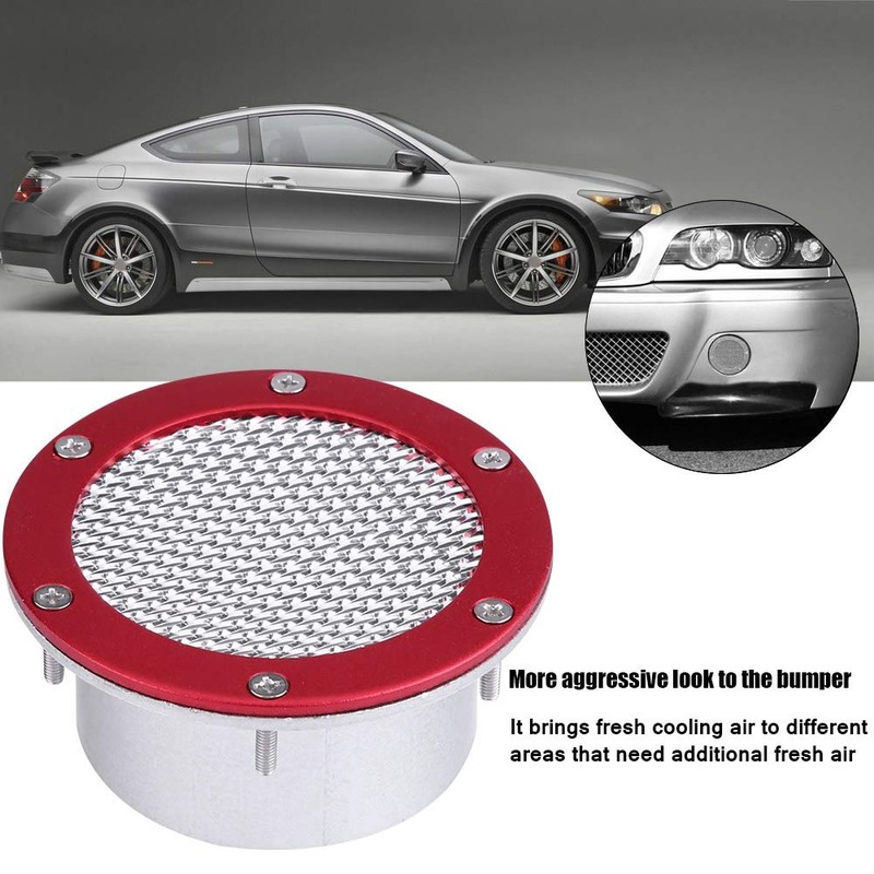 KIMISS Universal Car Air Radiator Grille Bumper Outlet for Cold