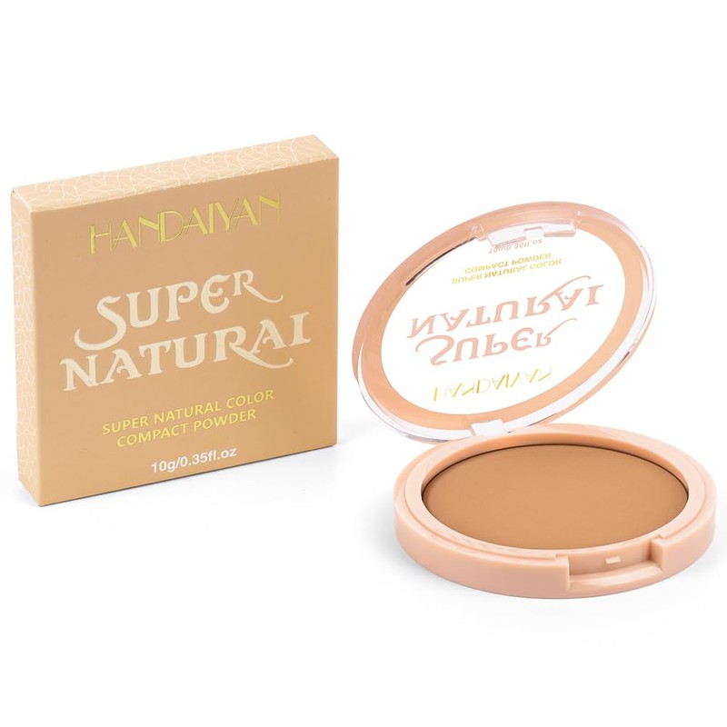Natural Compact Powder, Waterproof Matt Powder Make-Up, Universal Make-Up Powder