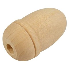 Merriway® BH00346 (4 Pcs) Small Wooden Curtain Pull Blind Cord Acorn - Pack of 4 Pieces, Brown