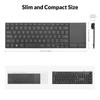 Rii Wireless Bluetooth Keyboard,Multi Device Rechargeable Stainless Steel Ultra Slim