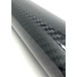 RockRose Epoxy High Gloss Black Carbon Fiber Vinyl Wrap, Anti-Wrinkle, Air Release Automotive Bubble Wrap, Self Adhesive Car Vinyl Sticker DIY Decals 5FT x 6FT
