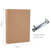Juwacoo Pack of 2 A5 Ring Binder Folders, Kraft Paper