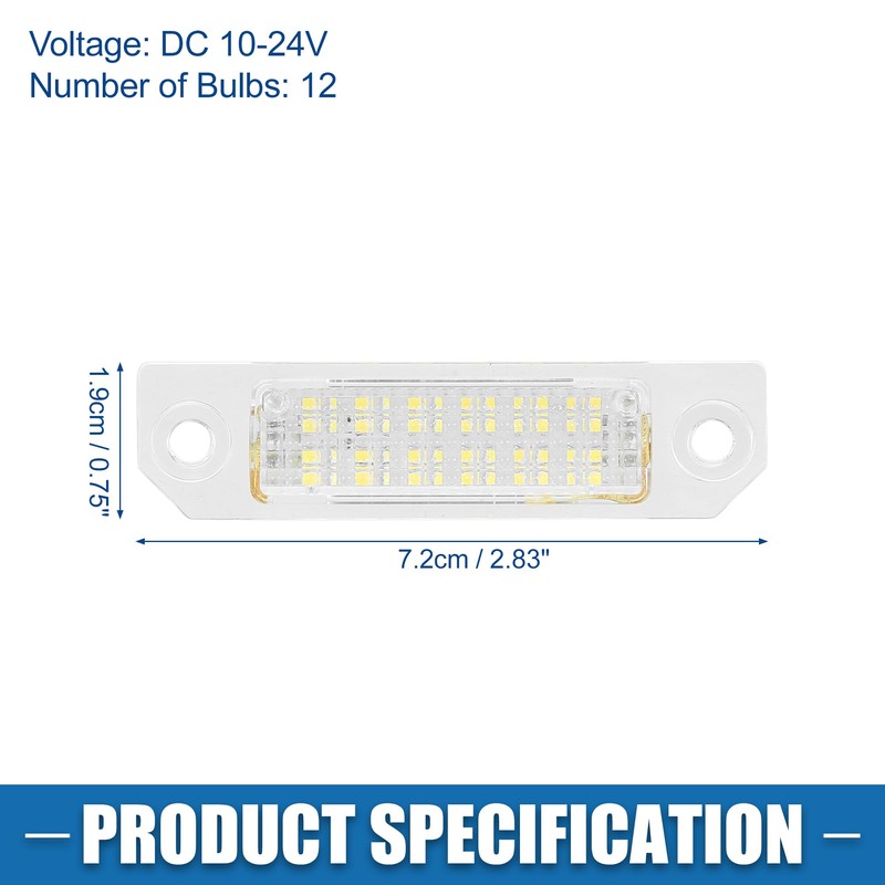 A ABSOPRO Car LED License Plate Light Assembly No.6E5Z13550A for