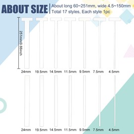 BENECREAT 17pcs Acrylic Book Tools Binding Ruler Binding Hand Tools L/T Shape and Trapezoid Binding Spacer Tool Cutting Guide Cover Structure for Album Cover