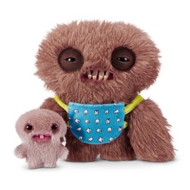 Zuru Fuggler Squidge Long Pile 9.4” Double Trouble Mini Rascals Brown Zuru New