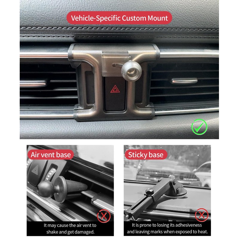 Masergogo Car Phone Holder for 2017-2025 Mazda CX-5 Auto Accessories