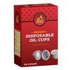 Ner Mitzvah Disposable Foil Menorah Drip Cups for Oil Menorahs