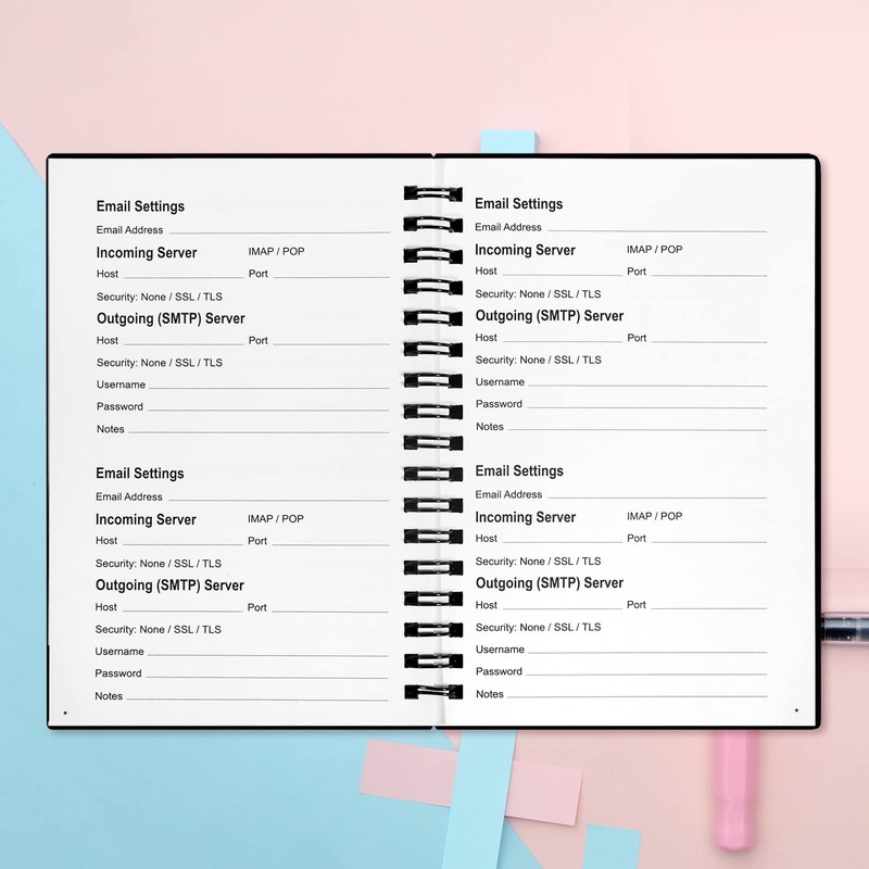 Discreet Password Book with Alphabetical A-Z Tabs - Password Notebook