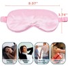 LERSVICVIL Pack de 4 máscaras de seda para ojos de