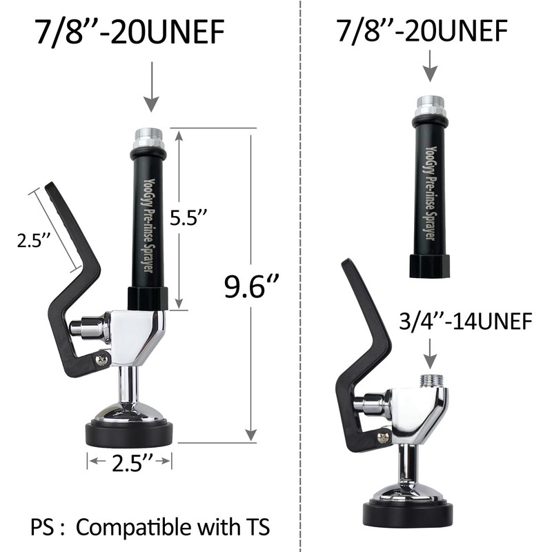 YooGyy Commercial Sink Sprayer Replacement, Sink Pre Rinse Faucet Spray