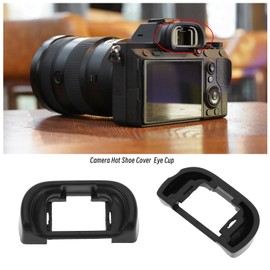 EP-11 Eyecup Eyepiece Viewfinder, Hot Shoe Protective Cover, Compatible with Sony A6000 A6100 A6300 A6400 A6500 A6600 A3500 A3000 A58 NEX-6 ZV1 ZV1 A7C, Etc.