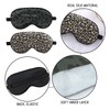2 Pieces Leopard Print Eye Mask, Sleeping Aid, Satin Shading