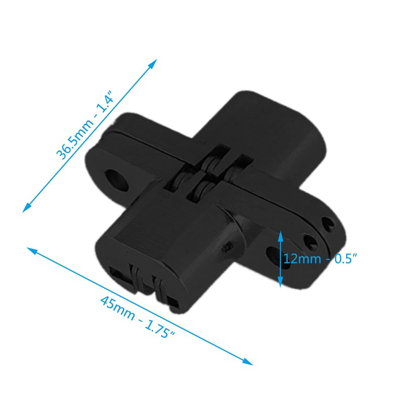 2pair (4pcs) of 1-3/4'' Hidden Hinges Stainless Steel Invisible Door
