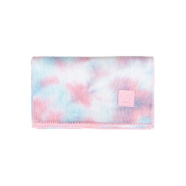 Funky Junque Large Soft Warm Lightweight Baby Throw Blanket for Toddler Bed, Strollers, Naps, Daycare Preschool Baby Throw Blanket - Tie Dye - Pale Pink/Pale Blue