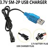 2 PackUniversal 3.7V USB Charger Cable with SM-2P Plug for