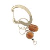 FLOWERING GKH0006-GD Flower Ring Carabiner (with Reel) Metal (Gold)