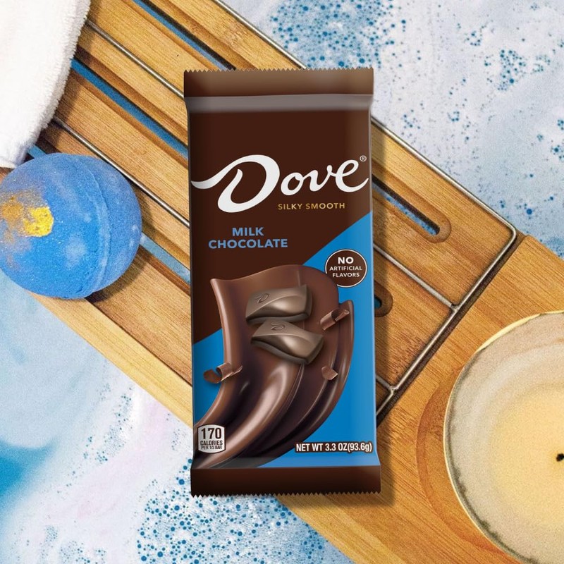 DOVE Candy Milk Chocolate Bars, 3.30 oz Bars (Pack of