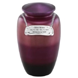 At Peace Memorials Pink Ombre Cremation Urn for ashes 200 CI