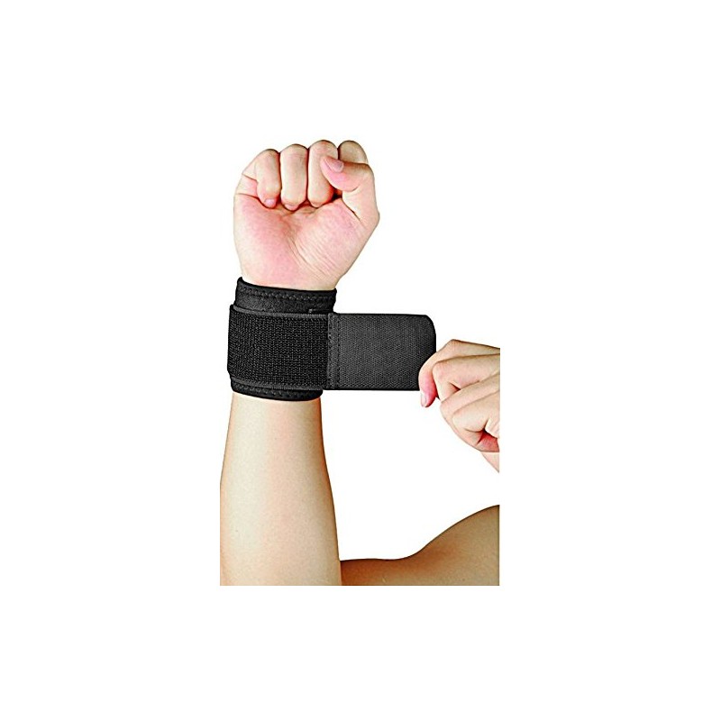 DreamPalace India Wrist Support (Black), (2 Piece)