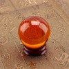 40mm Citrine Quartz Crystal,Clear Crystal Ball with Stand Crystal Healing