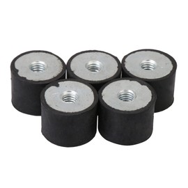 CNBTR DE M6 FemaleThread Rubber Mounts Isolators Anti Vibration Damping Silentblock Air Compressors Pack of 5