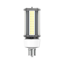 RAB Lighting RAB Field Adjustable LED Corn Cob, 3000K/4000K/5000K Selectable, 12W/18W/27W Adjustable, Ballast Bypass 120-277 Volt, EX39 Mogul Base, HIDFA-27S-EX39-8CCT-BYP