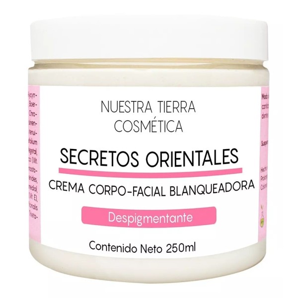 Nuestra Tierra Cosmética Crema Secretos Orientales Granel Tarro Con 250grs