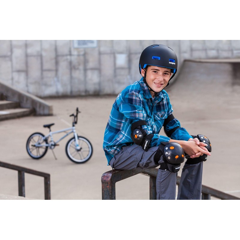 Mongoose Kids BMX Bike Gel Knee and Elbow Pad Set,