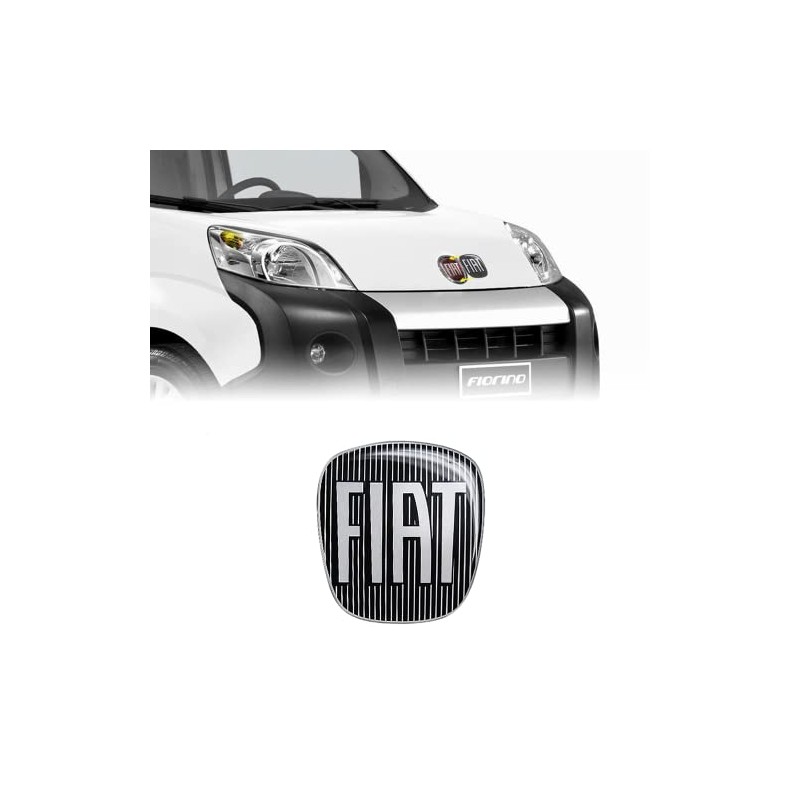 FIAT 14188C 3D Sticker Logo for Fiat Fiorino Black 90
