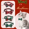 Set of 2 Christmas Pet Collars with Safety Buckle, Adjustable